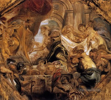 König Salomon und die Königin von Sheba Peter Paul Rubens Ölgemälde